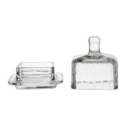 Beurrier Carré En Verre Transparent 8x8cm - Azelie 5 Beurrier Carré En Verre Transparent 8x8cm - Azelie -Magasin De Vaisselle Pour La Maison beurrier carre en verre transparent 8x8cm azelie 39941 39941 DET02 WEB 1