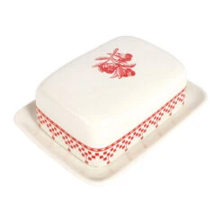 Beurrier En Faïence Blanc Et Rouge - Damier 10 Beurrier En Faïence Blanc Et Rouge - Damier -Magasin De Vaisselle Pour La Maison beurrier en faience blanc et rouge damier 2272 2272 DET03 WEB 1