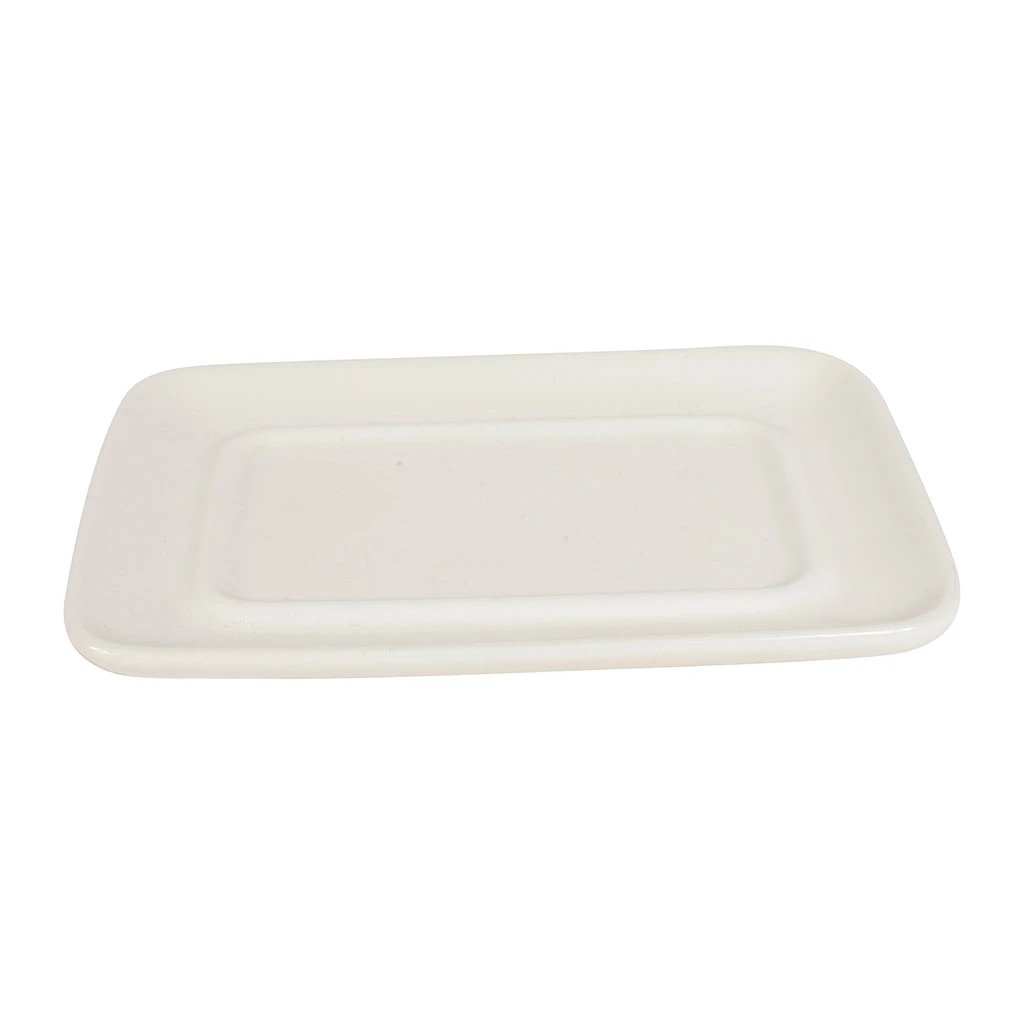 Beurrier En Faïence Blanc Et Rouge - Damier 4 Beurrier En Faïence Blanc Et Rouge - Damier – Image 4