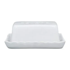 Beurrier En Grès Blanc - Dulci