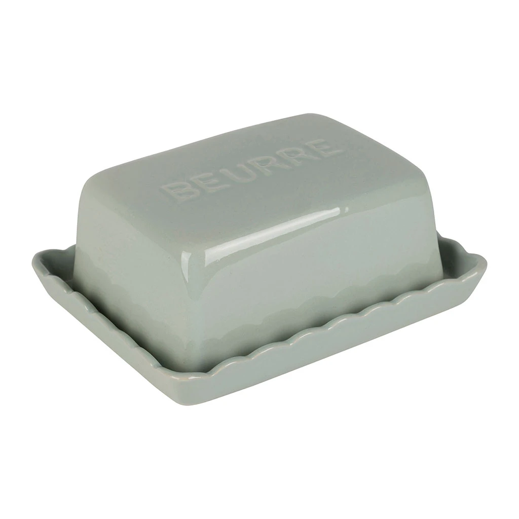 Beurrier En Grès Vert D'eau - Dulci 3 Beurrier En Grès Vert D'eau - Dulci – Image 3