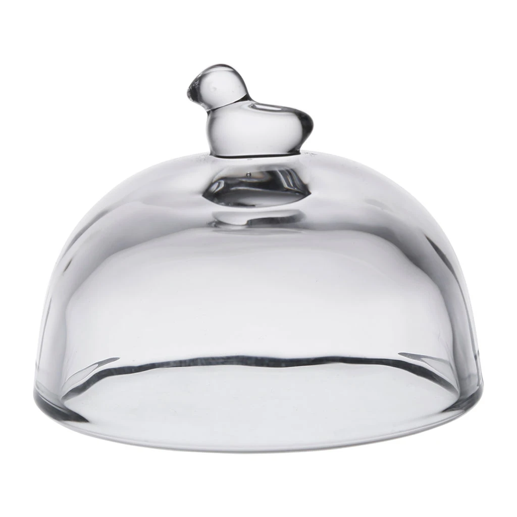 Beurrier Rond En Verre Transparent - Moineau 3 Beurrier Rond En Verre Transparent - Moineau – Image 3