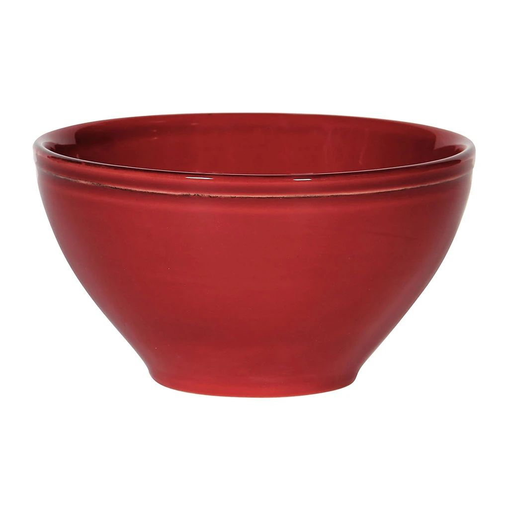 Bol En Faïence Rouge 50cl - Campagne 1 Bol En Faïence Rouge 50cl - Campagne