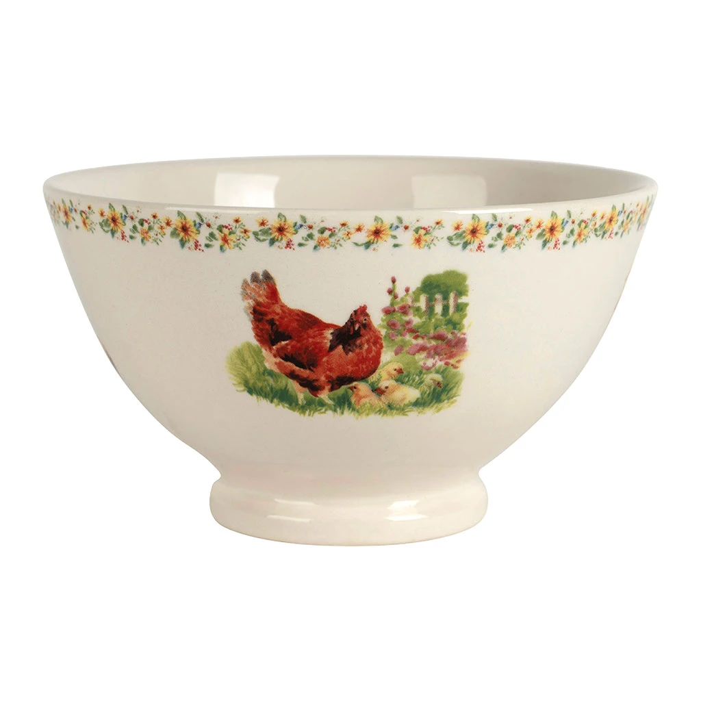 Bol En Faïence Poule 75cl - Collection 1 Bol En Faïence Poule 75cl - Collection