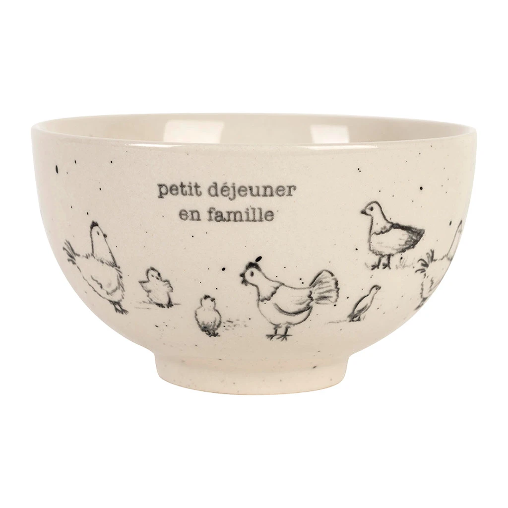 Bol En Grès Blanc 30cl - La Ferme 1 Bol En Grès Blanc 30cl - La Ferme