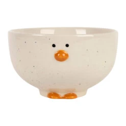 Bol En Grès Blanc Canard 30cl - Sweetdream