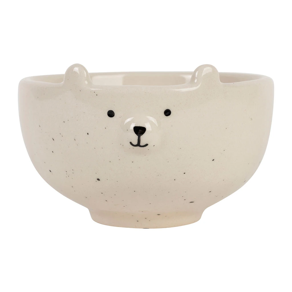 Bol En Grès Blanc Ours 30cl - Sweetdream 1 Bol En Grès Blanc Ours 30cl - Sweetdream