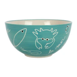 Bol En Grès Turquoise 60cl - La Mer
