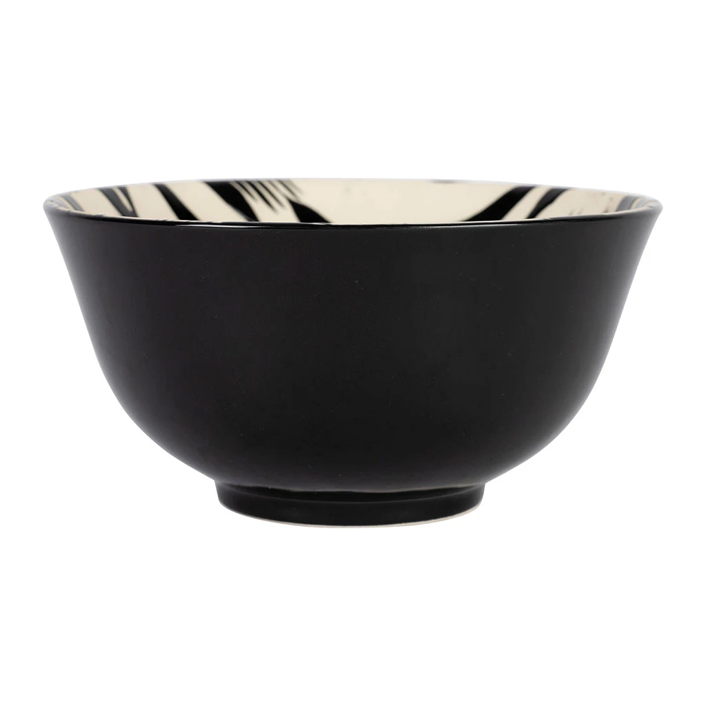 Bol Jungle En Grès Noir 60cl - Calanca 1 Bol Jungle En Grès Noir 60cl - Calanca