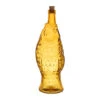 Bouteille Poisson En Verre Recyclé Sablé Orange 1.1L
