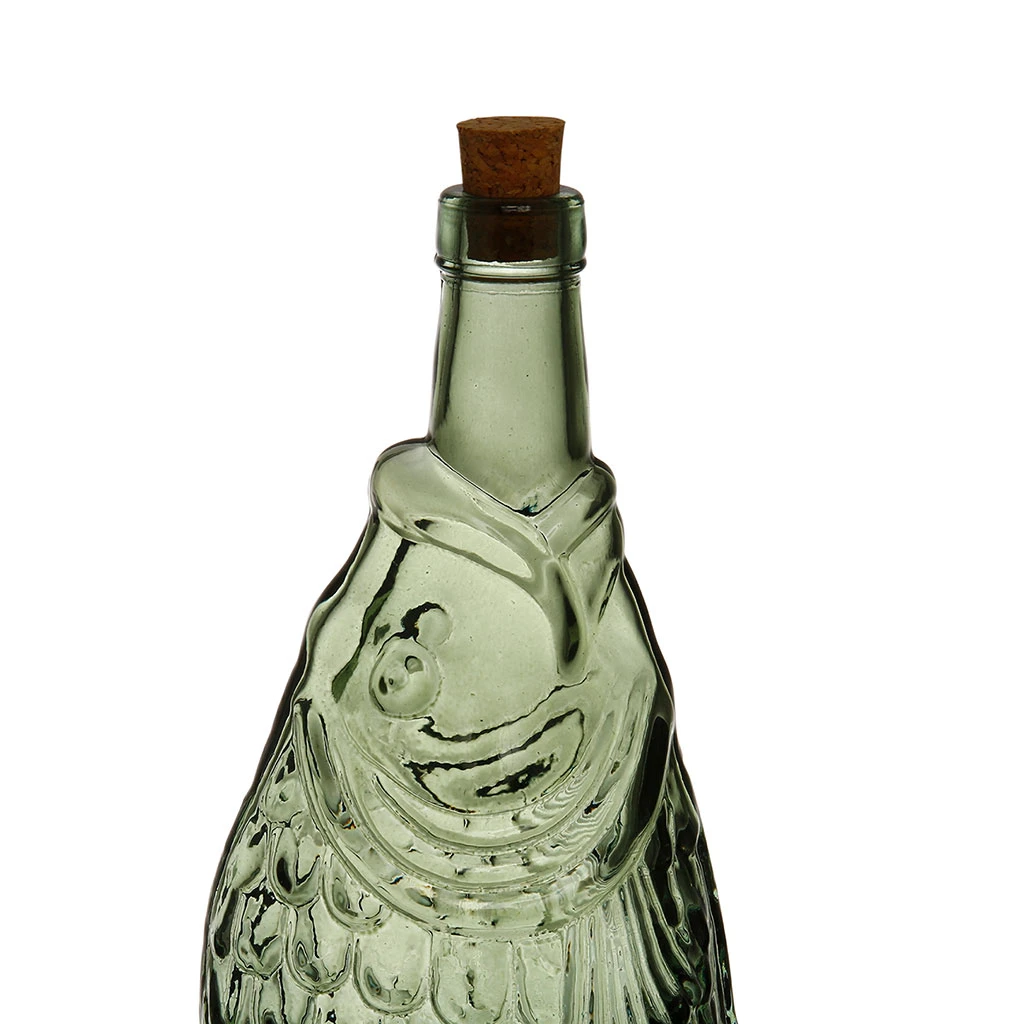 Bouteille Poisson En Verre Recyclé Sablé Sauge 1.1l 2 Bouteille Poisson En Verre Recyclé Sablé Sauge 1.1l – Image 2