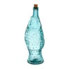 Bouteille Poisson Turquoise 1.1l En Verre Recyclé