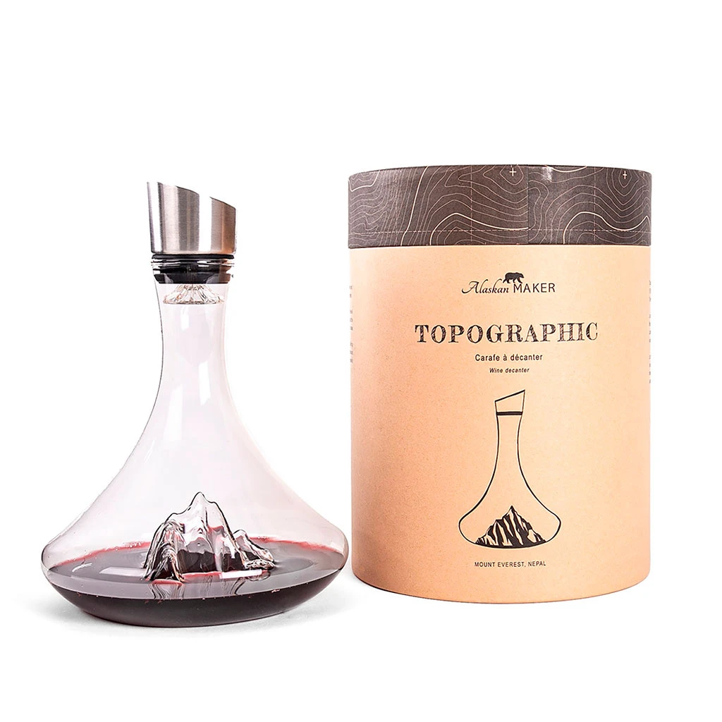 Carafe à Decanter Everest - Topographic 2 Carafe à Decanter Everest - Topographic – Image 2
