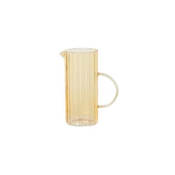 Carafe En Verre Transparent Jaune