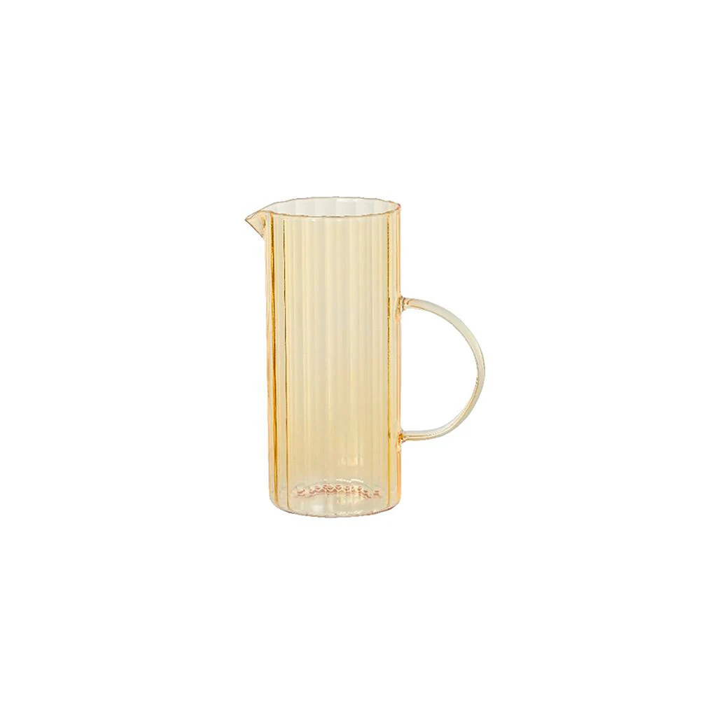 Carafe En Verre Transparent Jaune 1 Carafe En Verre Transparent Jaune