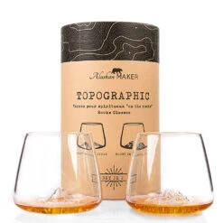 Coffret De 2 Verres Denali Et Fuji - Topographic
