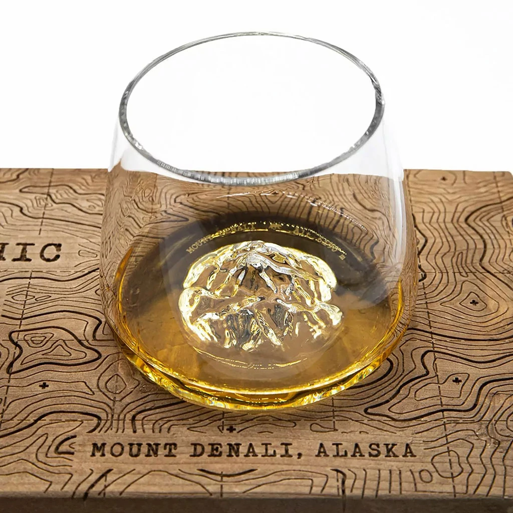 Coffret De 2 Verres Denali Et Fuji - Topographic 4 Coffret De 2 Verres Denali Et Fuji - Topographic – Image 4