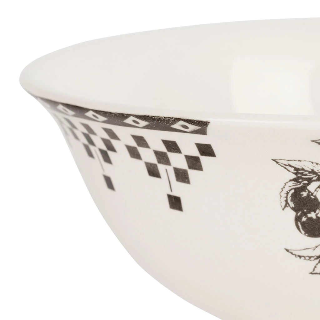 Compotier En Faïence Anthracite 1L - Damier 2 Compotier En Faïence Anthracite 1L - Damier – Image 2