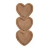 Coupelle 3 Compartiments Cœur En Acacia Naturel 30x15cm - Dalbert