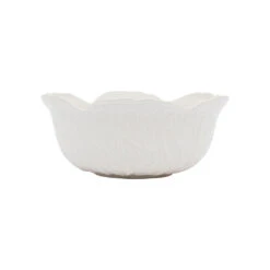 Coupelle Chou Blanc D15xh6.5cm Gres