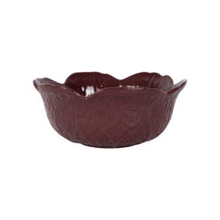 Coupelle Chou En Grès Aubergine D15cm - Chou
