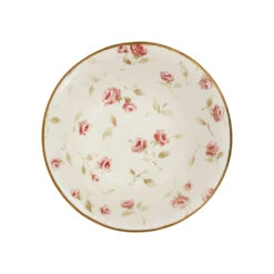 Coupelle En Faïence Rose Et Doré D15cm - Rose