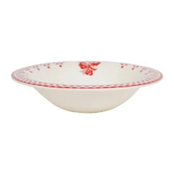 Coupelle En Faïence Rouge D20cm - Damier