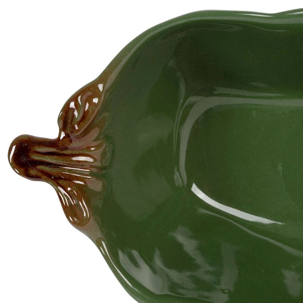 Coupelle En Forme De Piment En Grès Vert 18x8cm 3 Coupelle En Forme De Piment En Grès Vert 18x8cm – Image 3