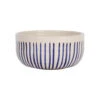 Coupelle En Terre Cuite Rayé Bleu D16cm - Lisia