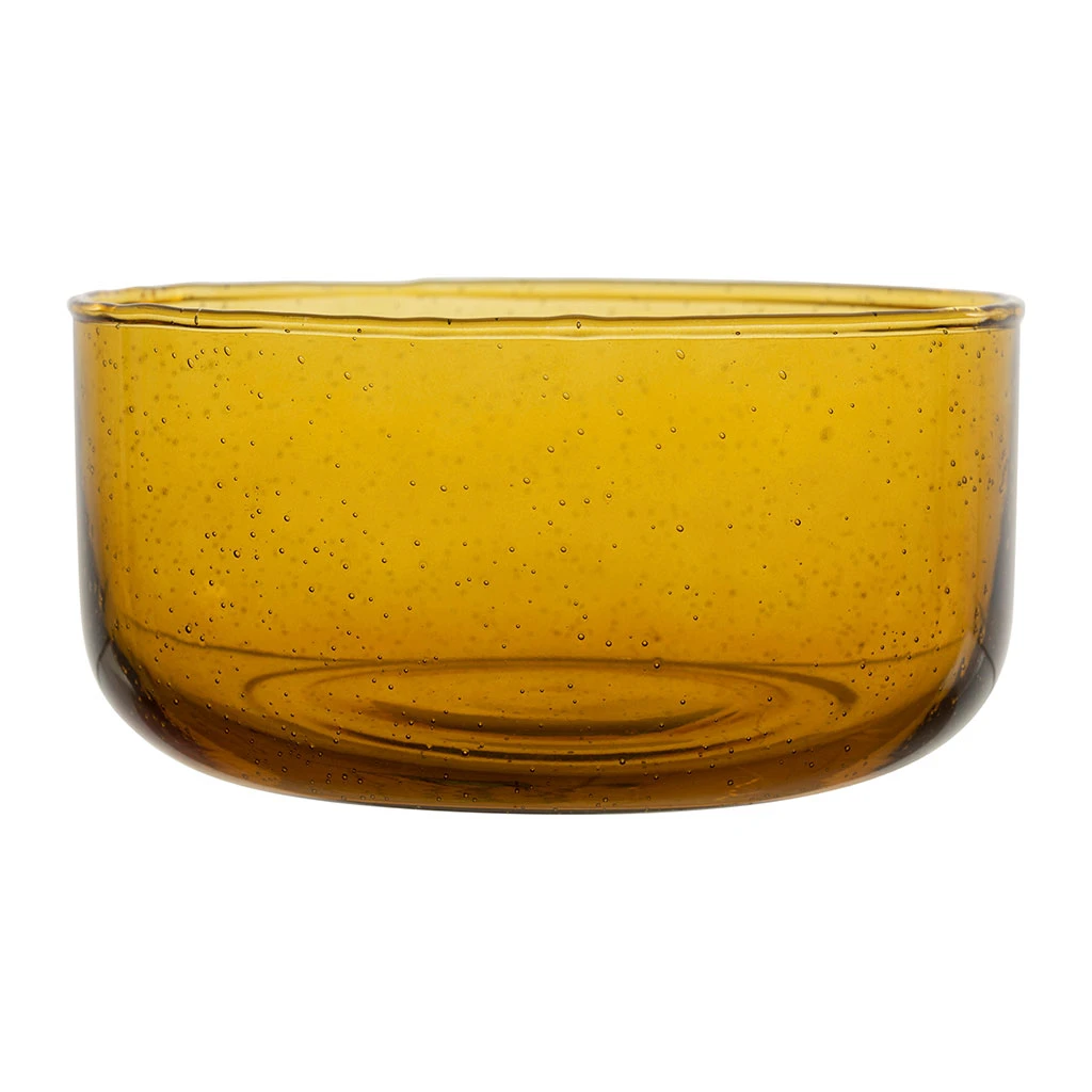 Coupelle En Verre Ambre D13cm - Pernille 1 Coupelle En Verre Ambre D13cm - Pernille
