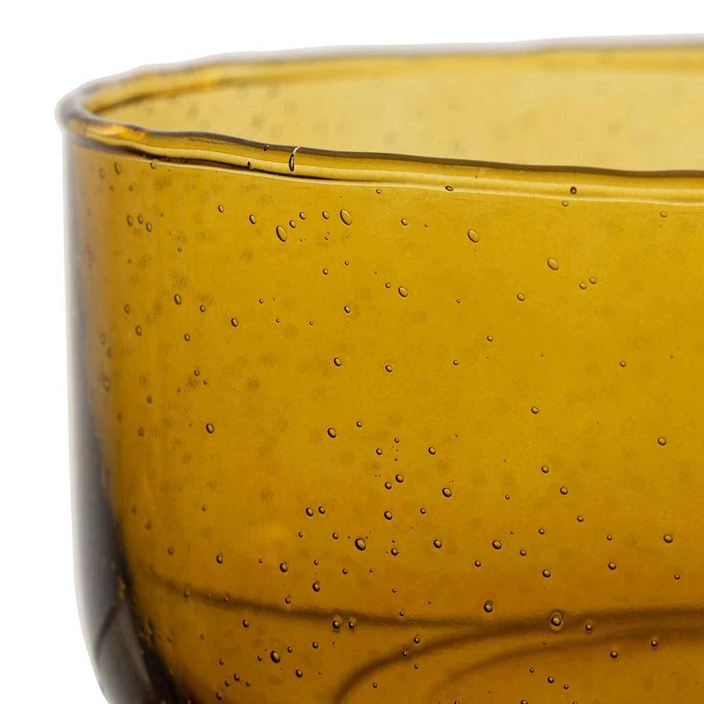 Coupelle En Verre Ambre D13cm - Pernille 2 Coupelle En Verre Ambre D13cm - Pernille – Image 2