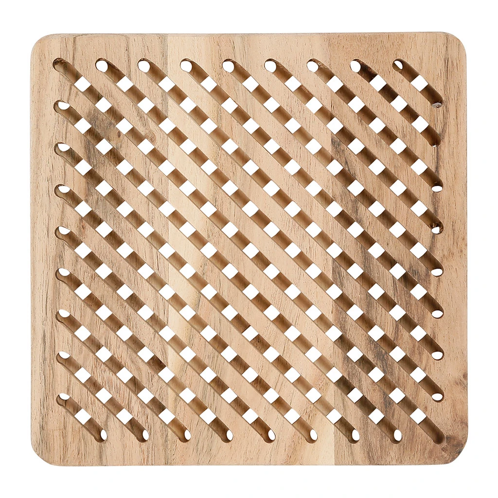 Dessous De Plat Carré Bois Natutel - Dalbert 1 Dessous De Plat Carré Bois Natutel - Dalbert