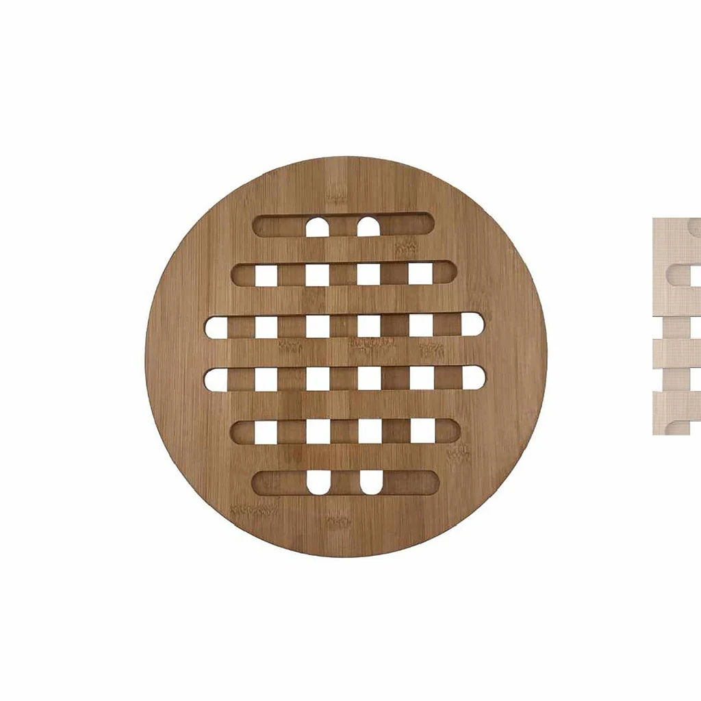 Dessous De Plat En Bambou Noir - Graphite 2 Dessous De Plat En Bambou Noir - Graphite – Image 2