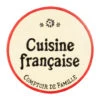 Dessous De Plat En Fonte "Cuisine Française" Ivoire Et Rouge D25cm