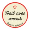 Dessous De Plat "fait Avec Amour" En Fonte Ivoire D24cm - Fontnel