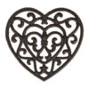 Dessous Plat En Fonte Coeur Brun - Rhodonea