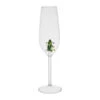 Flute Sapin En Verre Borosilicate Vert 25cl - Noel