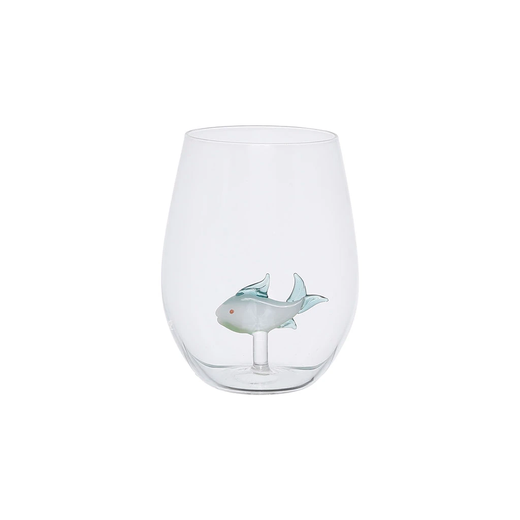 Gobelet Poisson En Verre Borosilicate 50cl - Océan 1 Gobelet Poisson En Verre Borosilicate 50cl - Océan