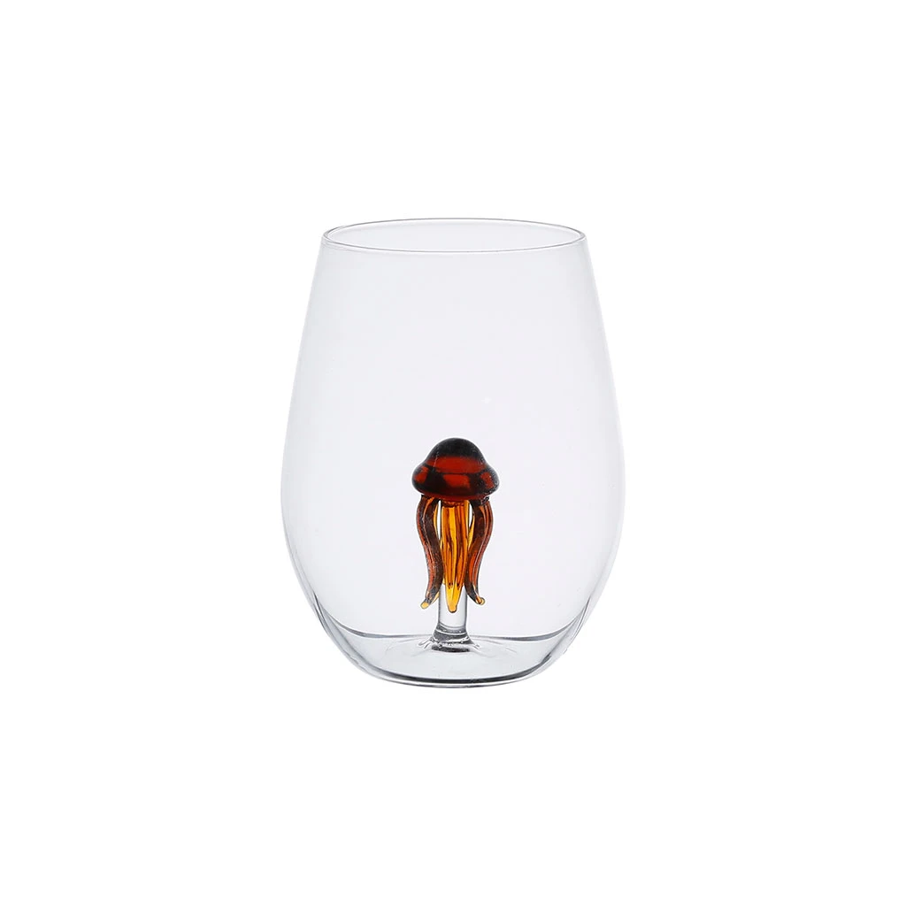Gobelet Poulpe En Verre Borosilicate 50cl - Océan 1 Gobelet Poulpe En Verre Borosilicate 50cl - Océan