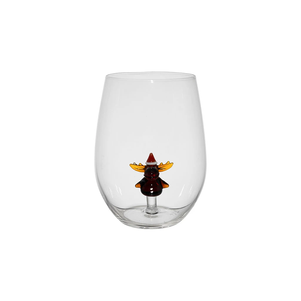 Gobelet Renne En Verre Borosilicate Brun 50cl - Noel 1 Gobelet Renne En Verre Borosilicate Brun 50cl - Noel