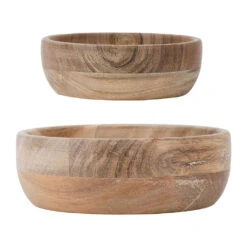 Lot De 2 Coupelles En Acacia Naturel -dalbert