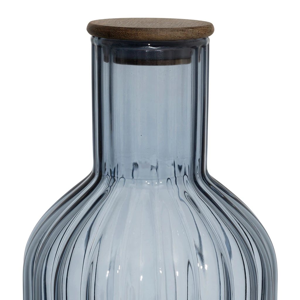 Lot De 3 Bouteilles En Verre Borosilicate Bleu émeraude Et Transparent 1.4L - Mycenes 2 Lot De 3 Bouteilles En Verre Borosilicate Bleu émeraude Et Transparent 1.4L - Mycenes – Image 2