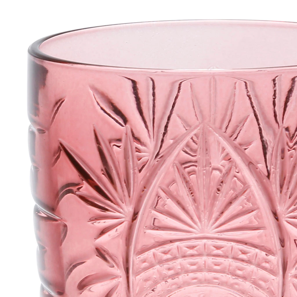 Lot De 4 Gobelets En Verre Rose 35cl - Starla 2 Lot De 4 Gobelets En Verre Rose 35cl - Starla – Image 2