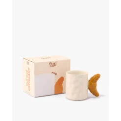 Mug Croissant En Céramique Blanc D8cm -Magasin De Vaisselle Pour La Maison mug croissant en ceramique blanc d8cm 698728 698728 FRN03 WEB 1