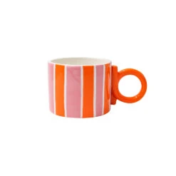 Mug En Céramique Orange Hd0cm - Ines