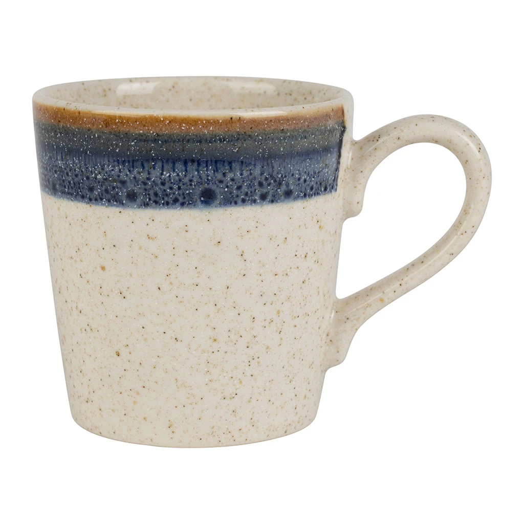 Mug En Faïence Indigo Et Beige 38cl - Victoria 1 Mug En Faïence Indigo Et Beige 38cl - Victoria