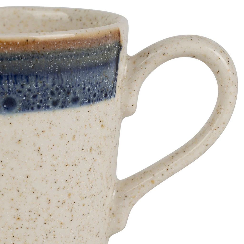 Mug En Faïence Indigo Et Beige 38cl - Victoria 2 Mug En Faïence Indigo Et Beige 38cl - Victoria – Image 2