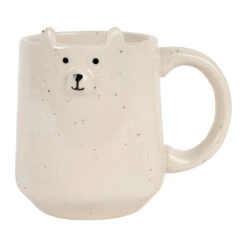 Mug En Grès Ourson Blanc 35cl - Sweetdream