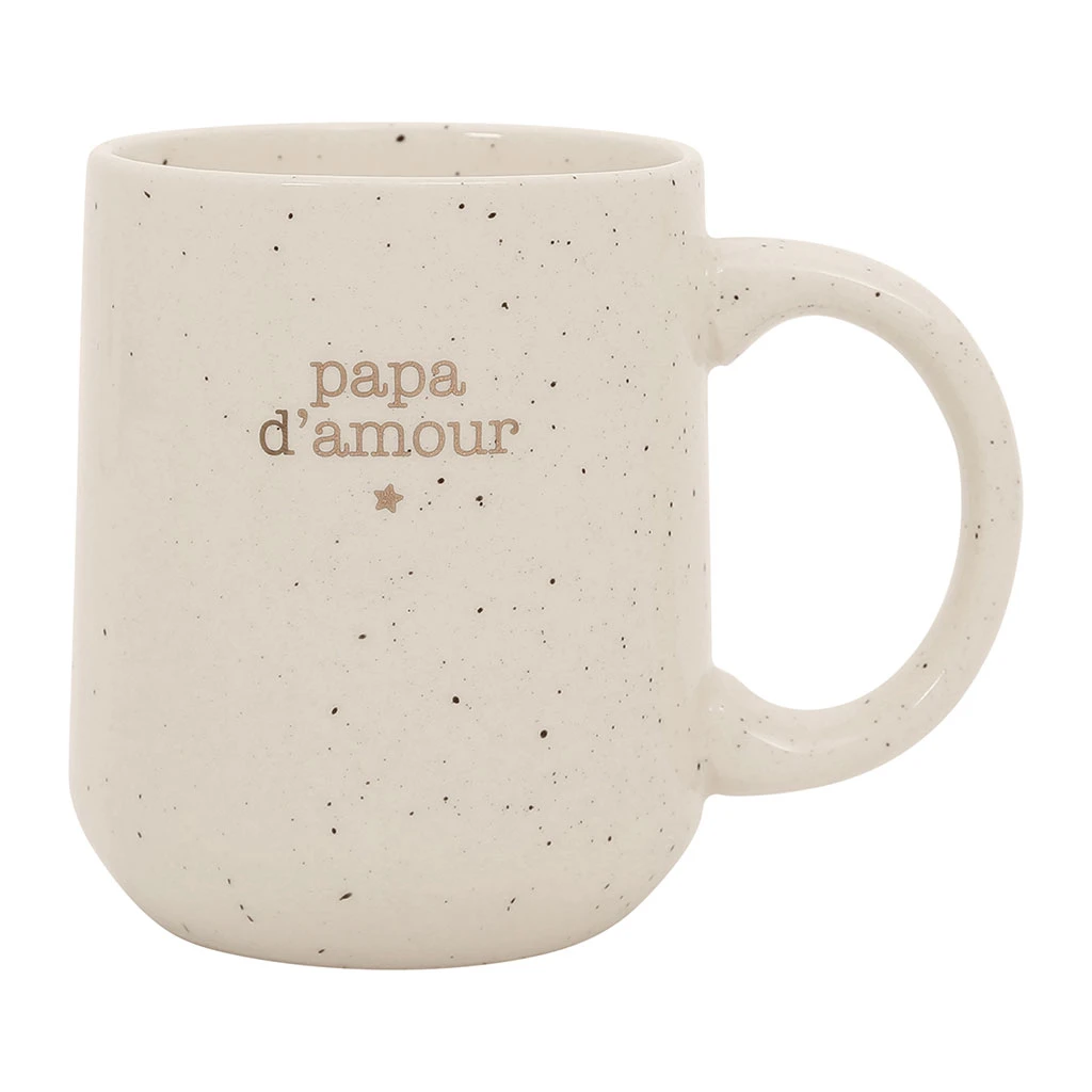 Mug Papa En Grès Blanc 38cl - Beezz 1 Mug Papa En Grès Blanc 38cl - Beezz