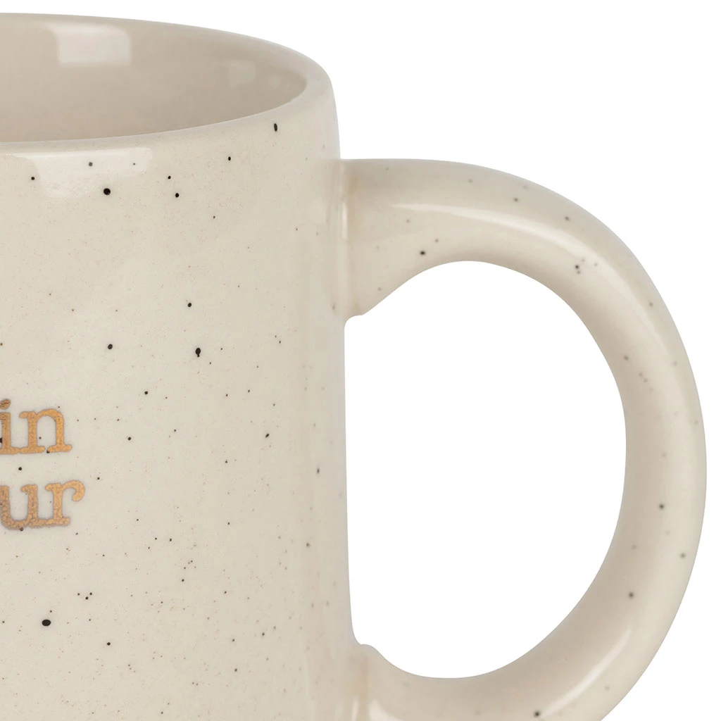 Mug Parrain En Grès Blanc Moucheté 35cl 2 Mug Parrain En Grès Blanc Moucheté 35cl – Image 2